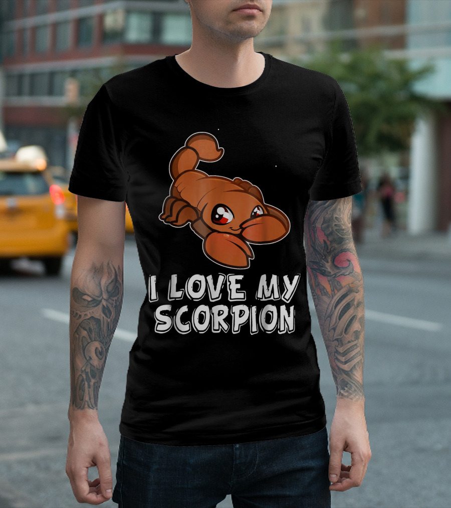 I Love My Scorpion Cute Cartoon T-Shirt