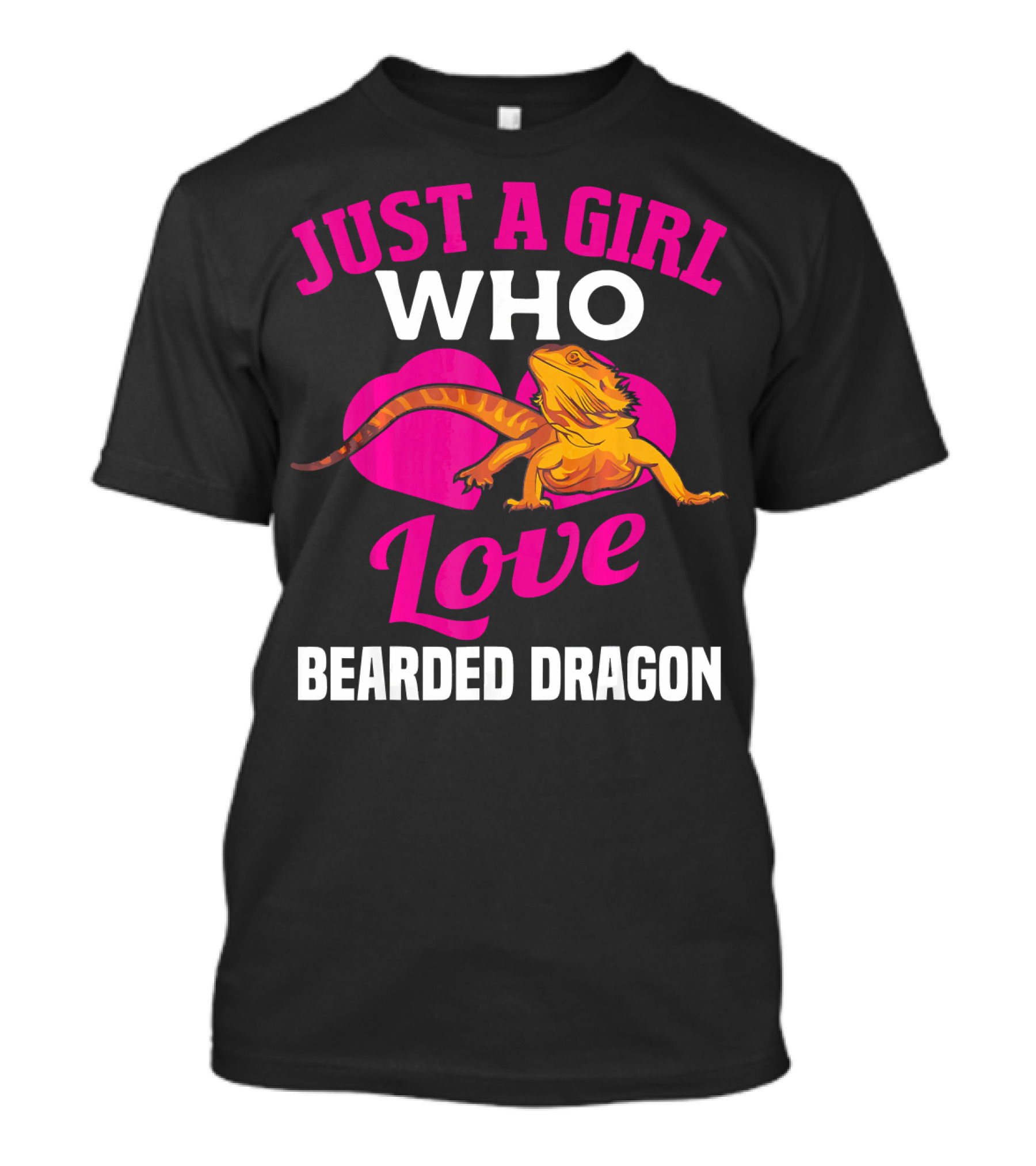 Just A Girl Who Loves Bearded Dragon Love T-Shirt