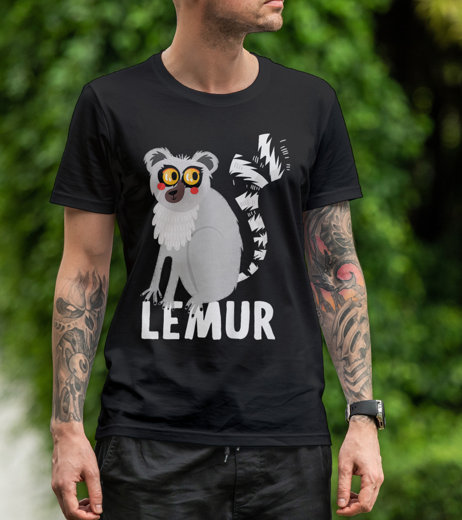 Kids Lemur For Girls With Cute Lemur T-Shirt