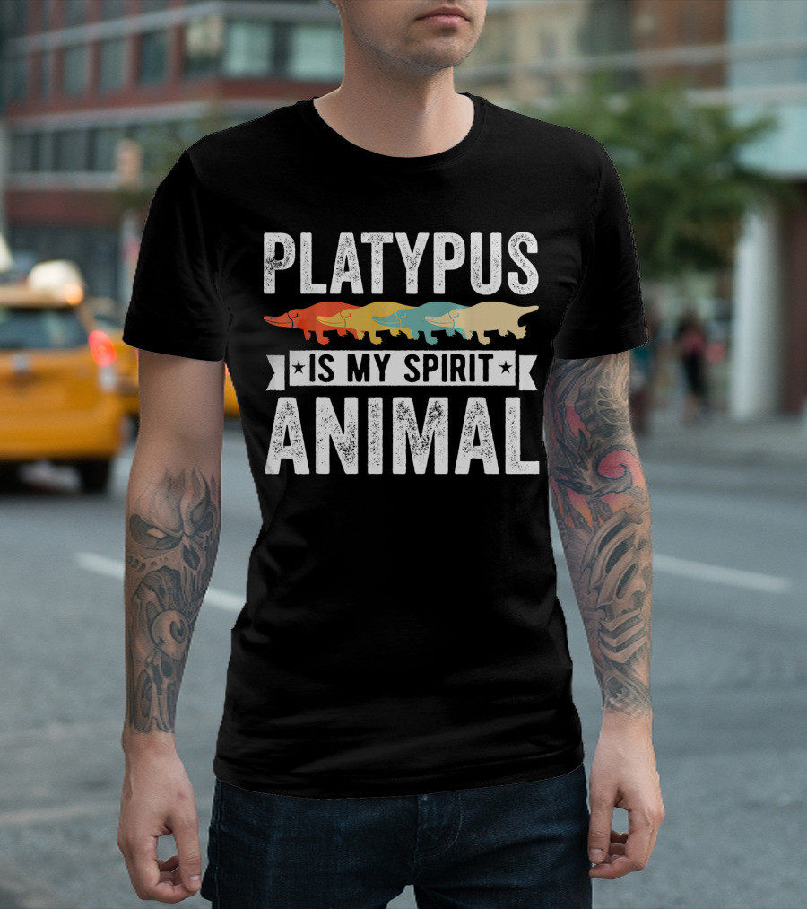 Platypus Is My Spirit Animal Vintage T-Shirt