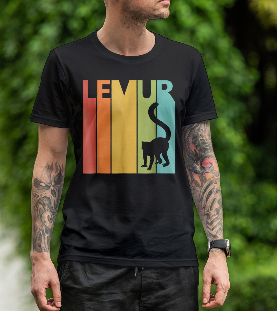 LEMUR LEMUR Vintage Retro T-Shirt