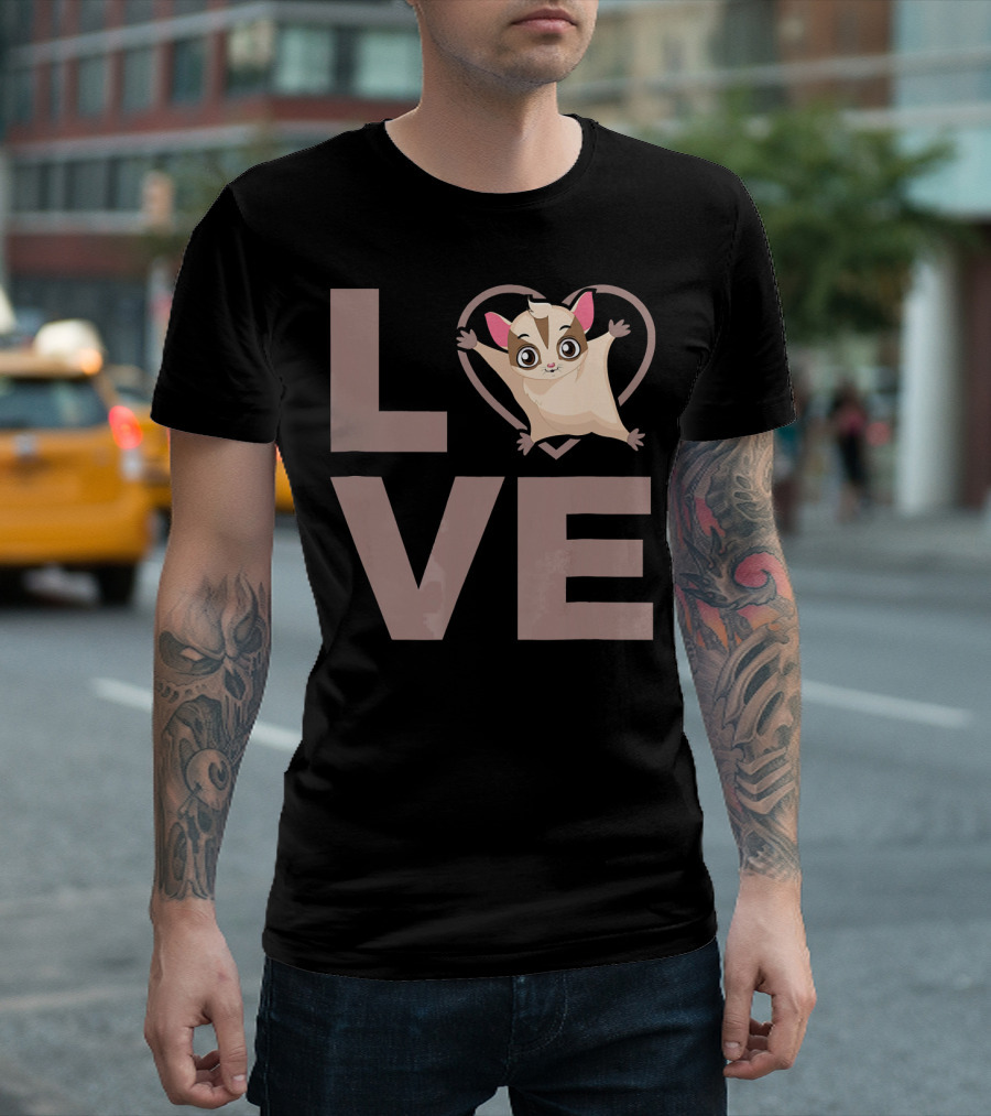 LOVE My Sugar Glider Heart T-Shirt