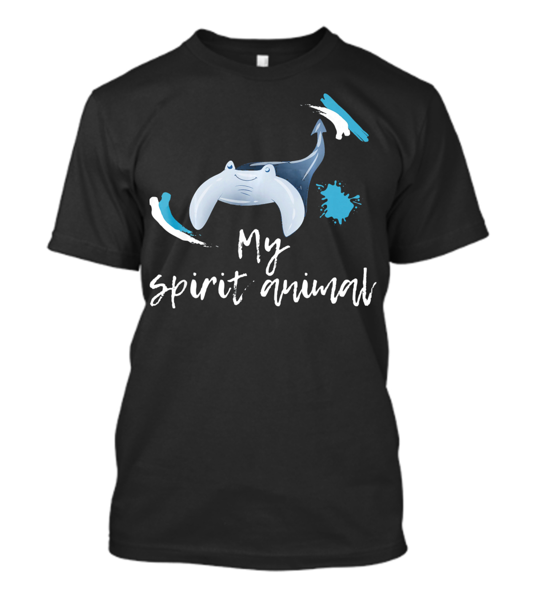 Manta Ray My Spirit Animal Stingray Motif T-Shirt
