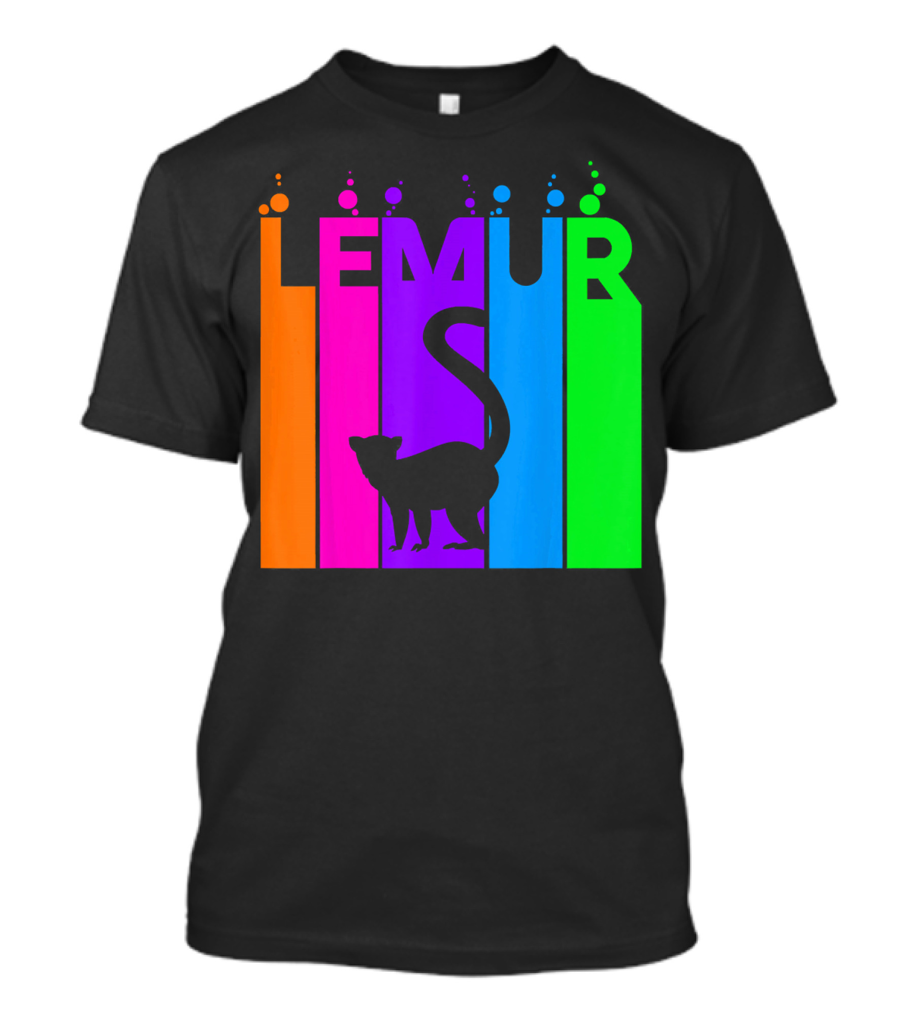 Lemur Bubble Rainbow Animal Lover T-Shirt