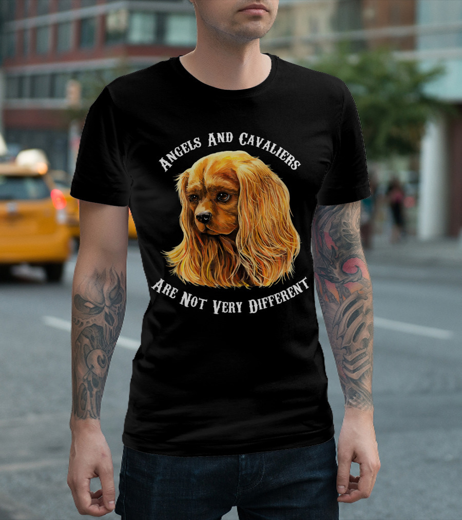 Angels And Cavaliers Are Not Very Different Cavalier King Charles Spaniel Ruby King T-Shirt