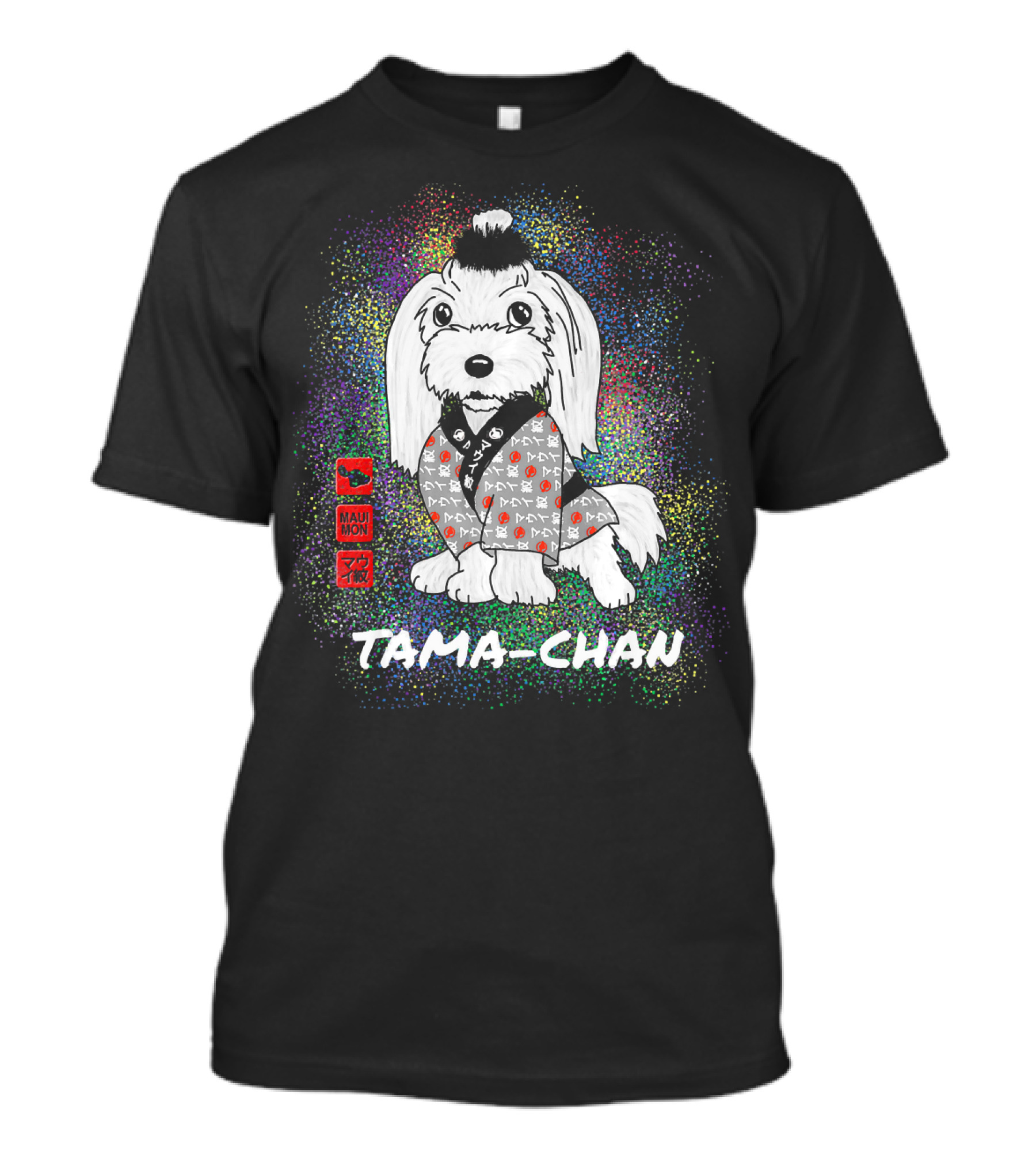 Tama-Chan Mau Mon Mascot Maltese Dog Topkno T-Shirt