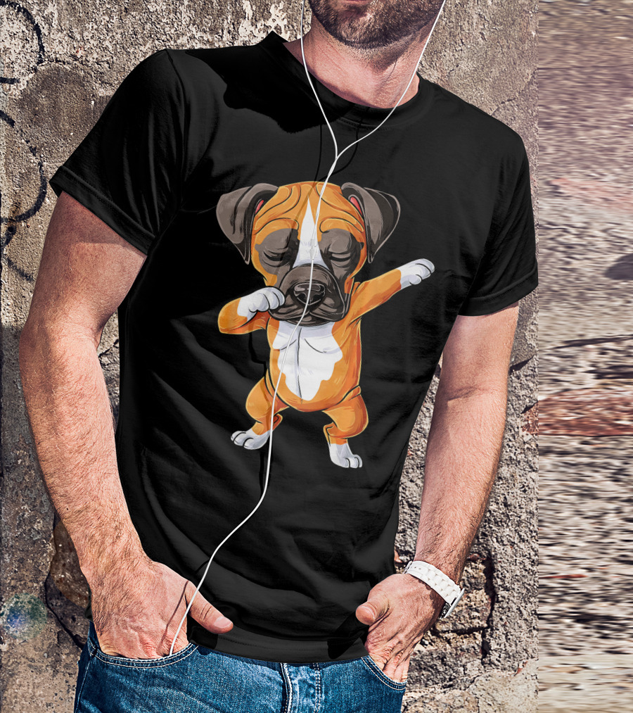 Dabbing Boxer Dog Love Pose T-Shirt