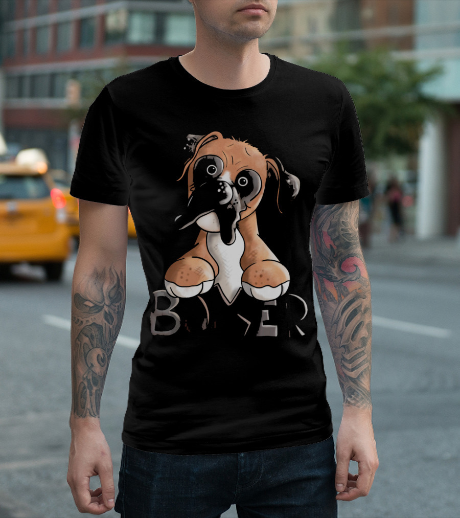 German Boxer Deutscher Boxer Dog Bo Boxer Puppy T-Shirt