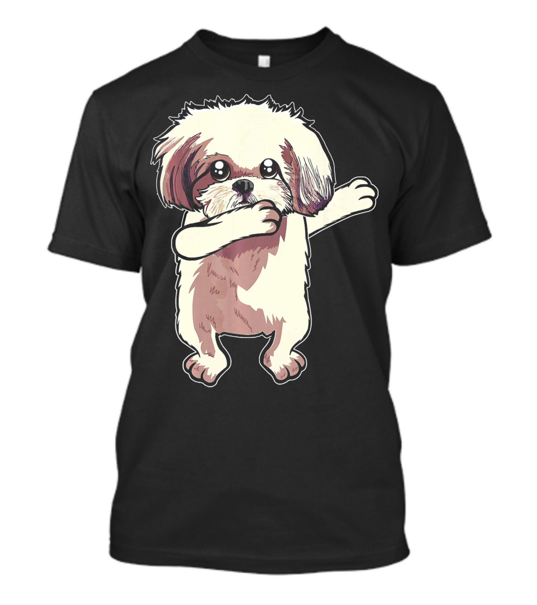 Funny Shih Tzu Dabbing Birthday Dog T-Shirt