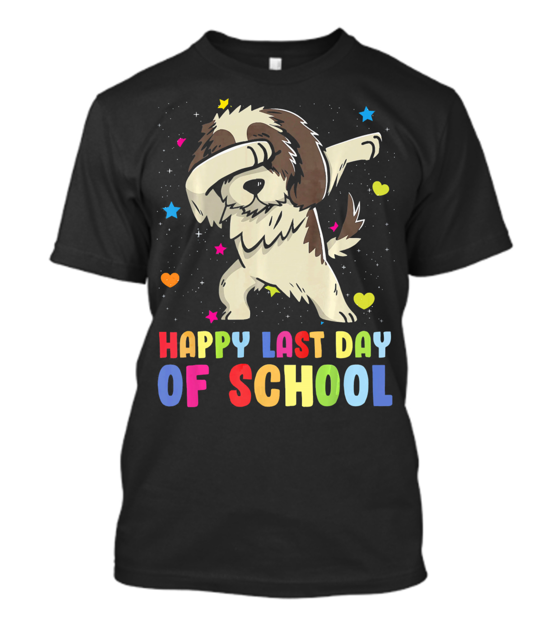 Happy Last Day Of School Dabbing Shih Tzu Dog T-Shirt