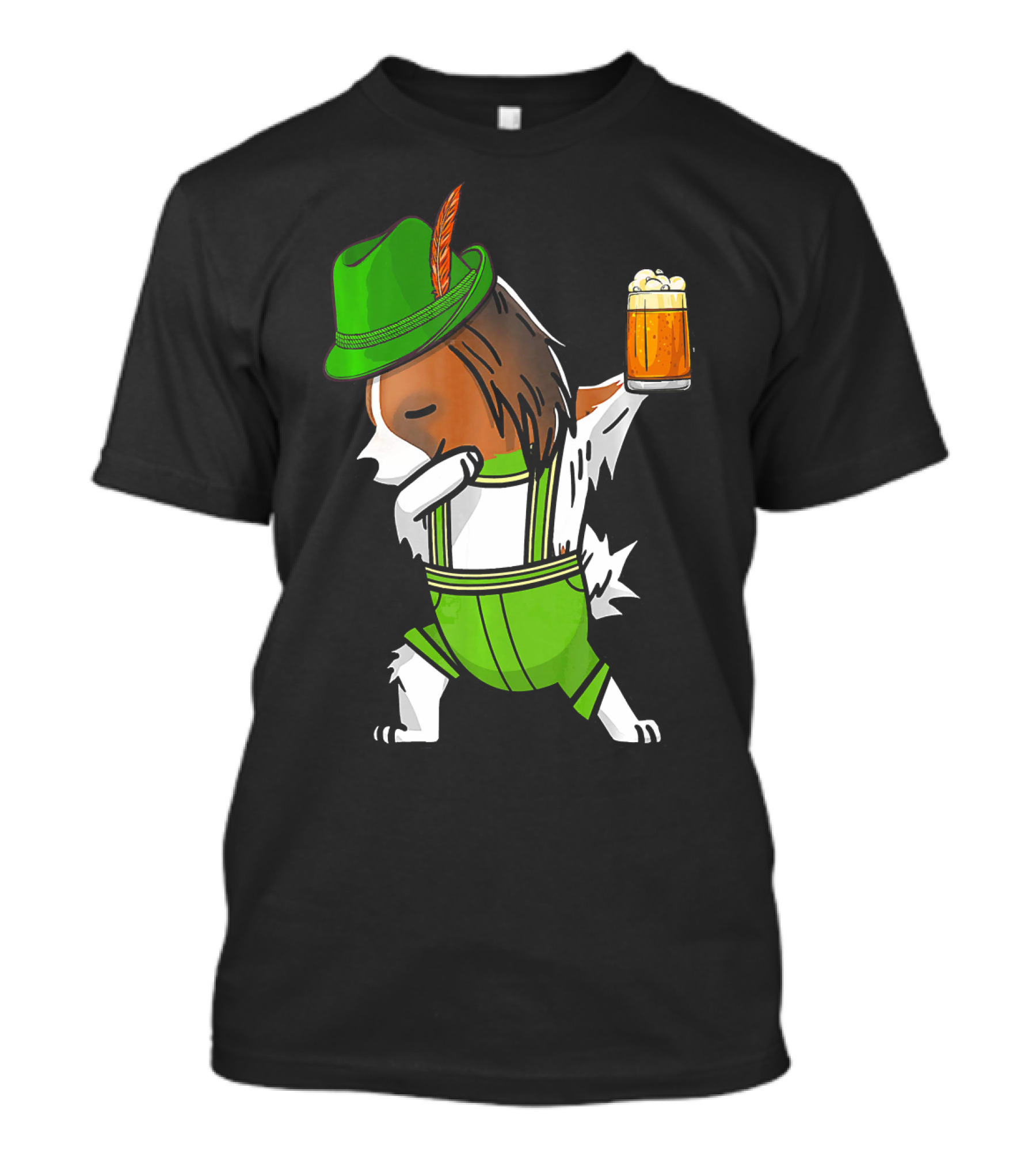 Dabbing Papillon Oktoberfest Lederhosen Beer T-Shirt