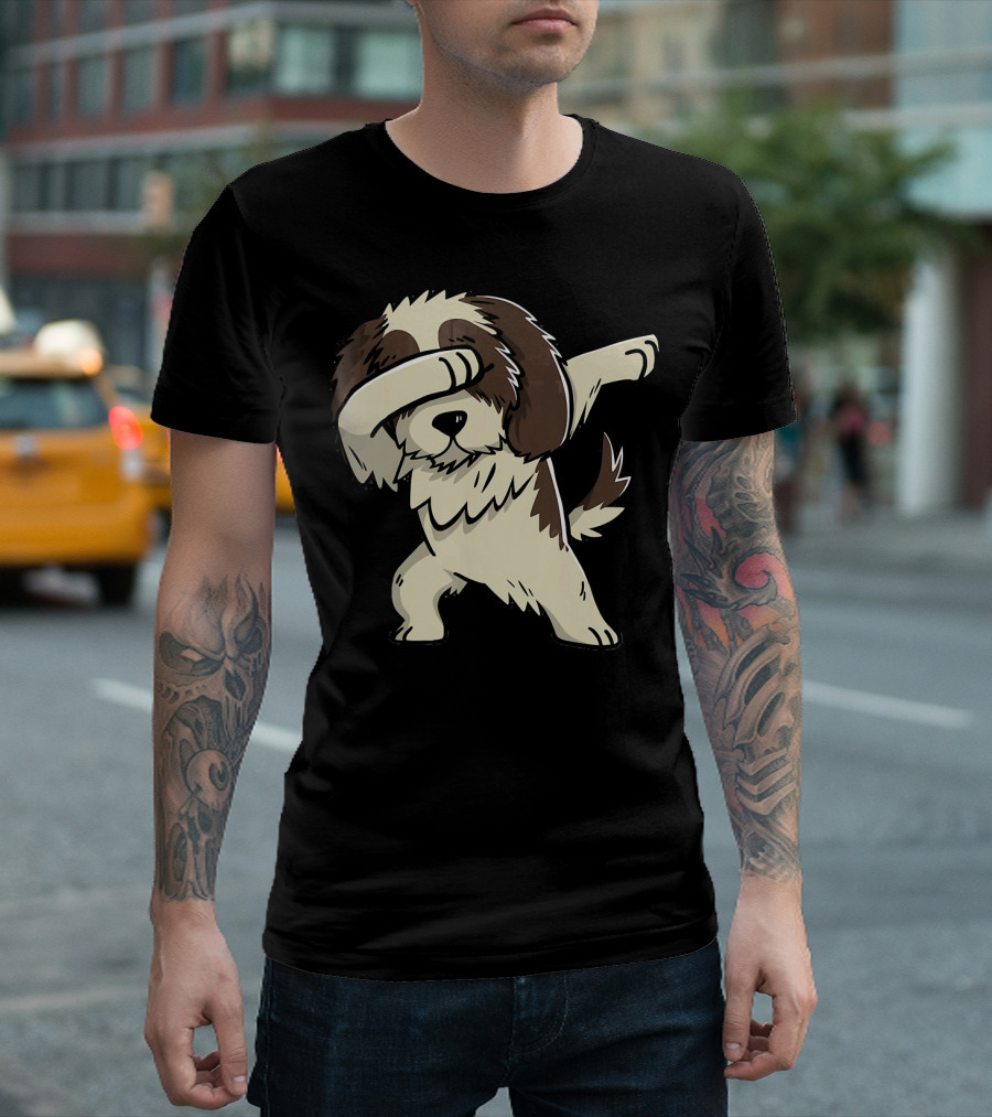 Dabbing Shih Tzu Kids Dabbing Shih Tzu Puppy T-Shirt