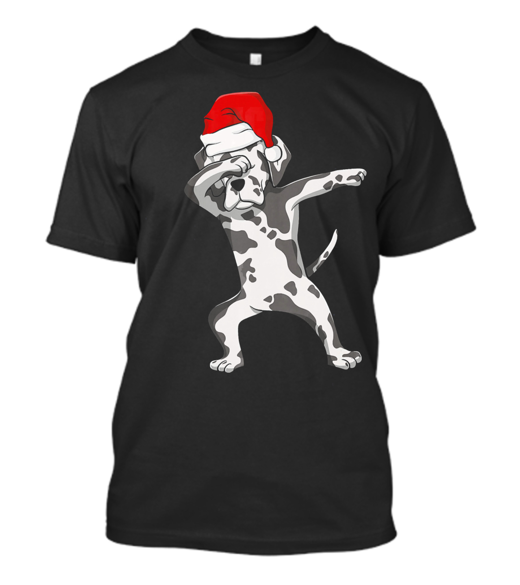 Dabbing Great Dane In Santa Hat T-Shirt