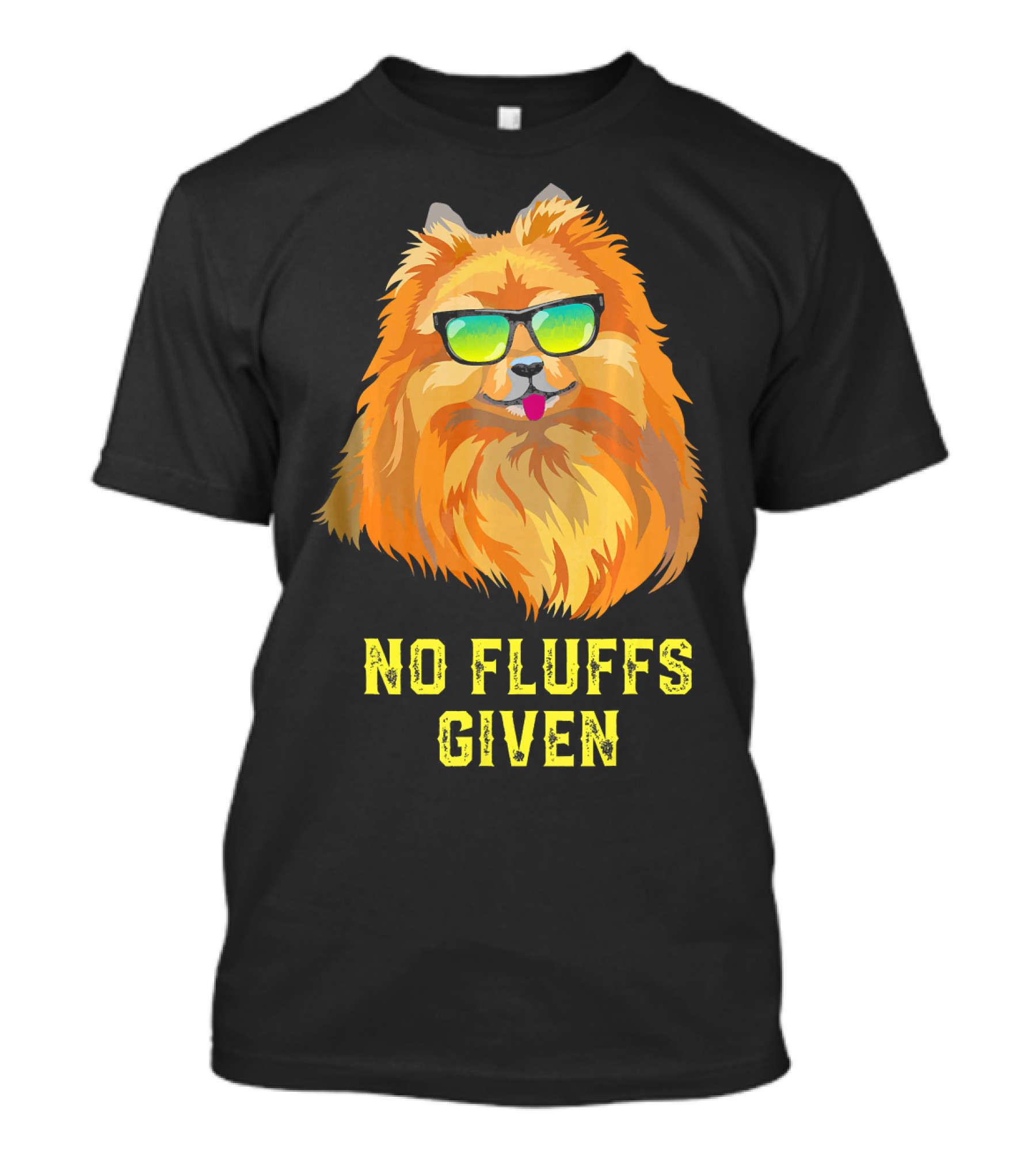 Funny Pomeranian No Fluffs Given T-Shirt