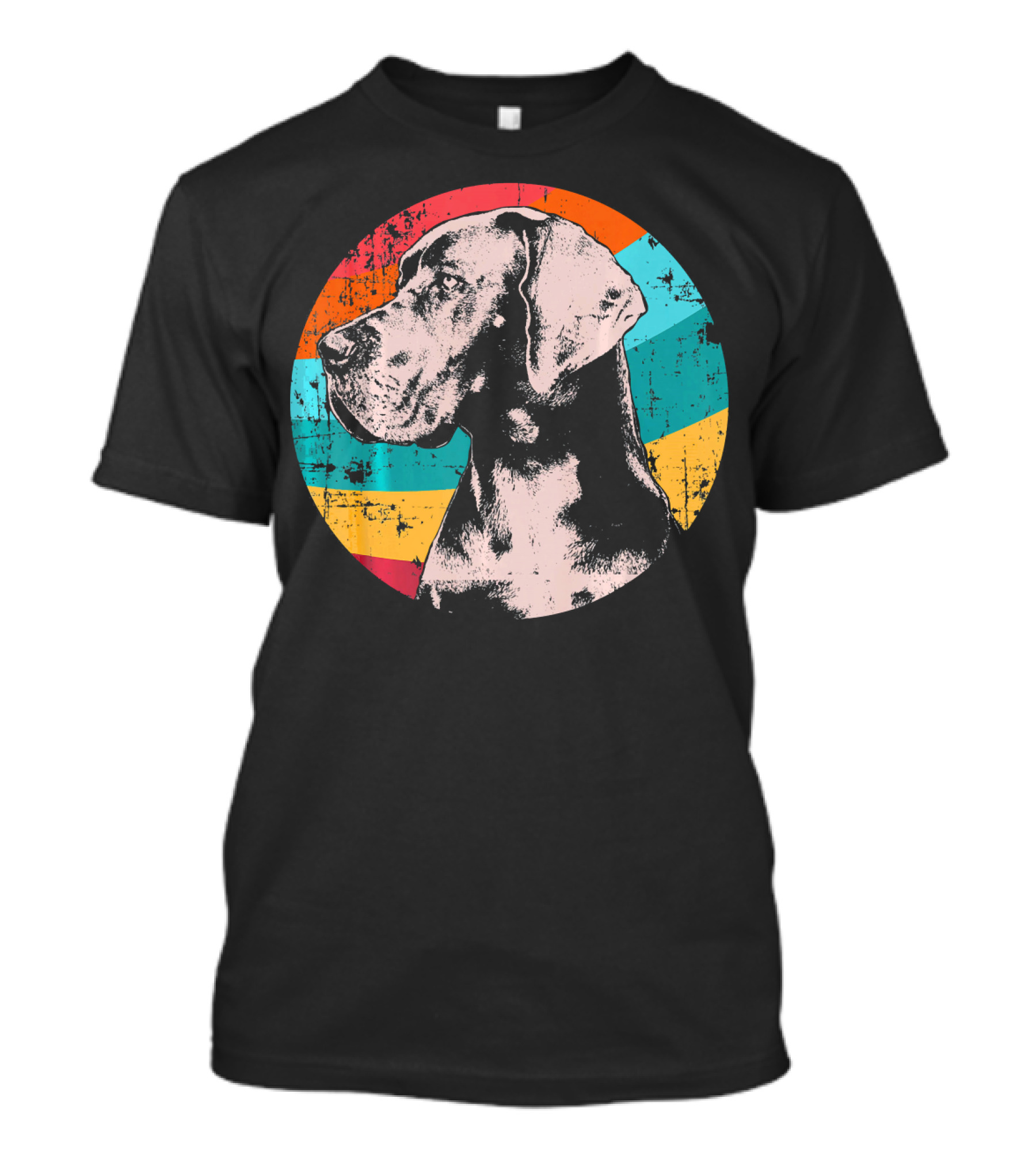 Great Dane Retro Vintage Circle T-Shirt