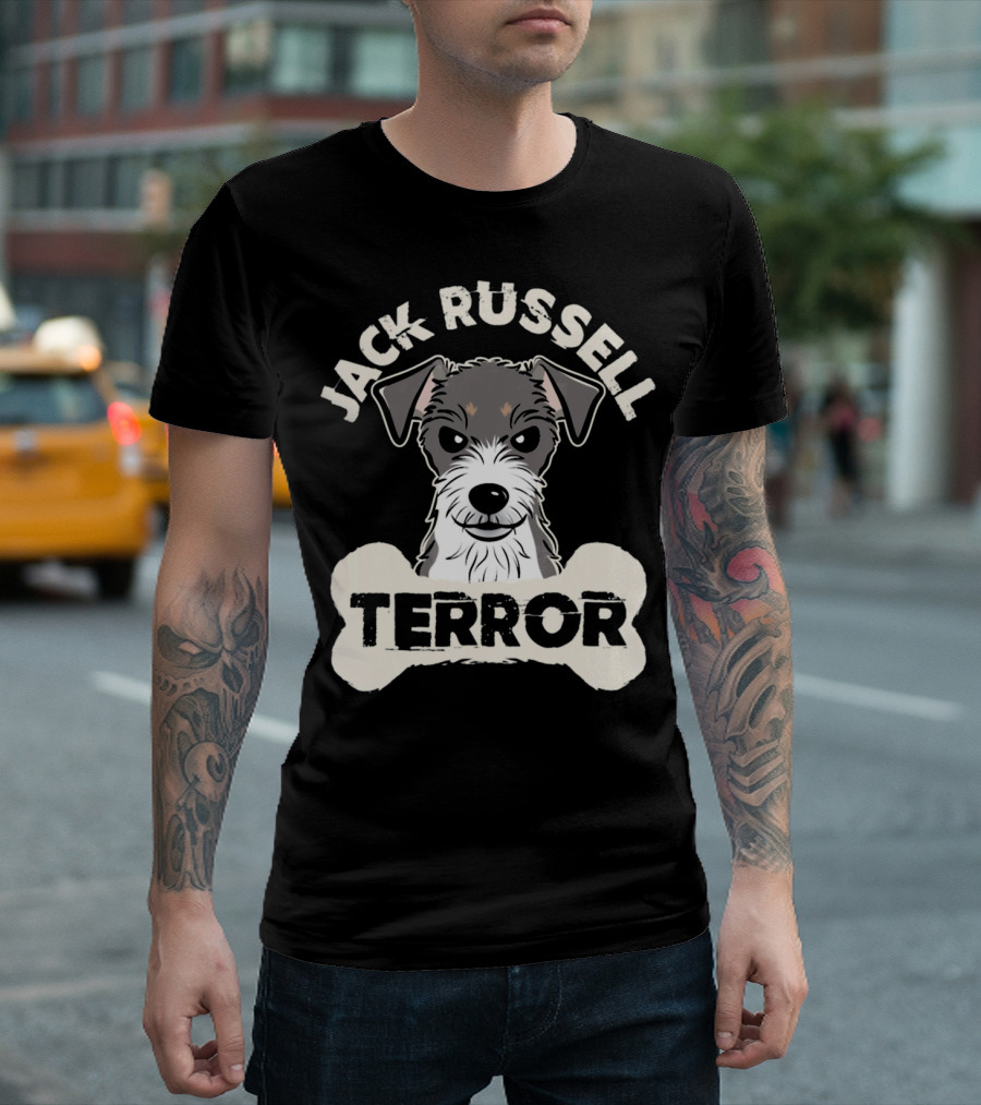 Jack Russell Terrier Terror Dog Pet Bone T-Shirt