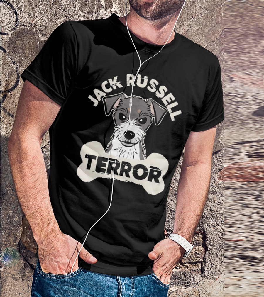 Jack Russell Terrier Terror Dog Pet Bone T-Shirt
