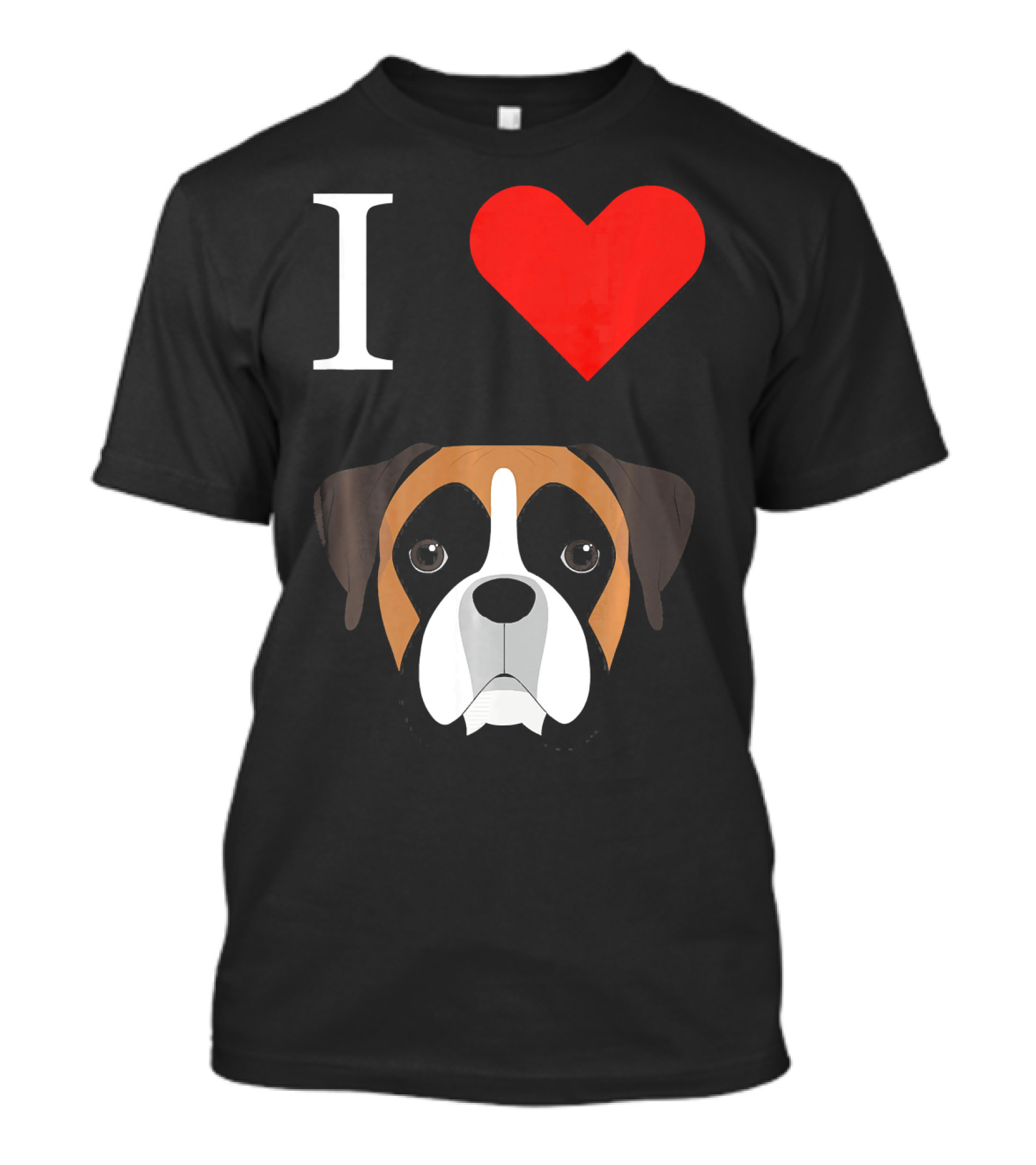 I Love Heart Boxer Dog T-Shirt