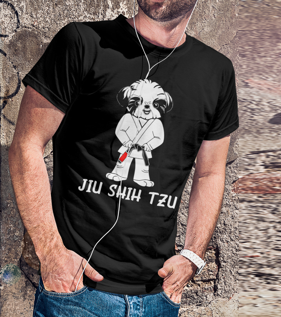 Jiu Jitsu BJJ Shih Tzu Martial Arts Jiu Shih Tzu T-Shirt