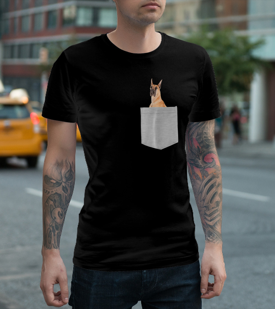 Great Dane Dog In Your Pocket Novelty T-Shirt