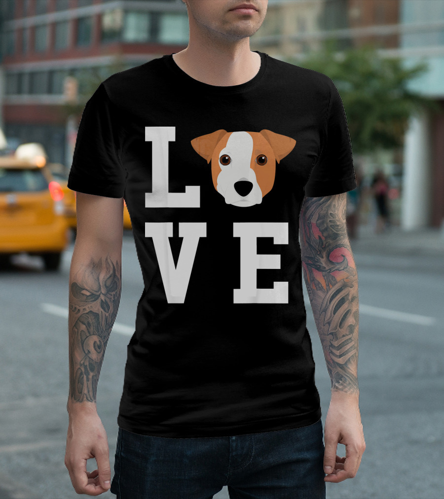 I Love My Dog Jack Russell Terrier Love T-Shirt