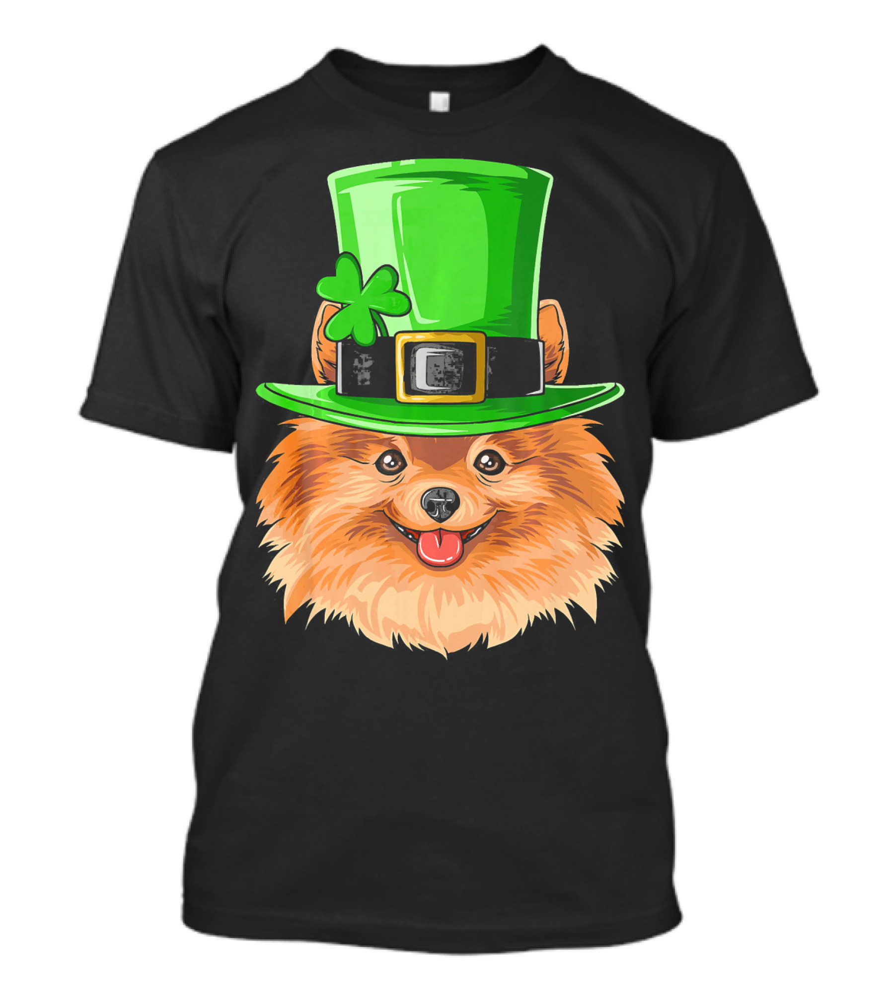 Pomeranian St. Patricks Day Irish Leprechaun Hat T-Shirt