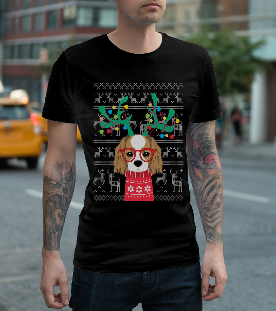 Christmas Cavalier King Charles Spaniel Ugly T-Shirt