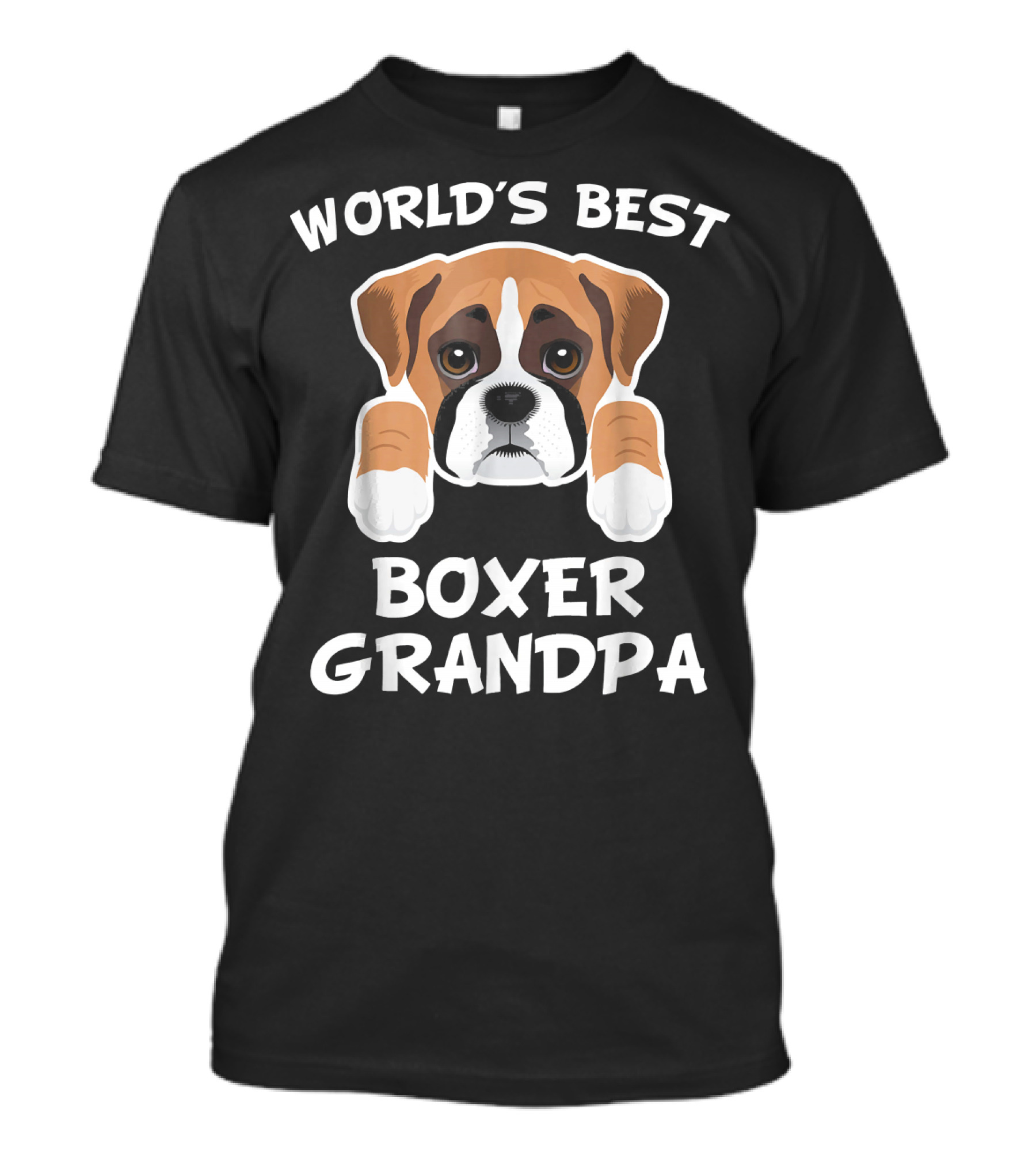 World's Best Boxer Grandpa Dog T-Shirt