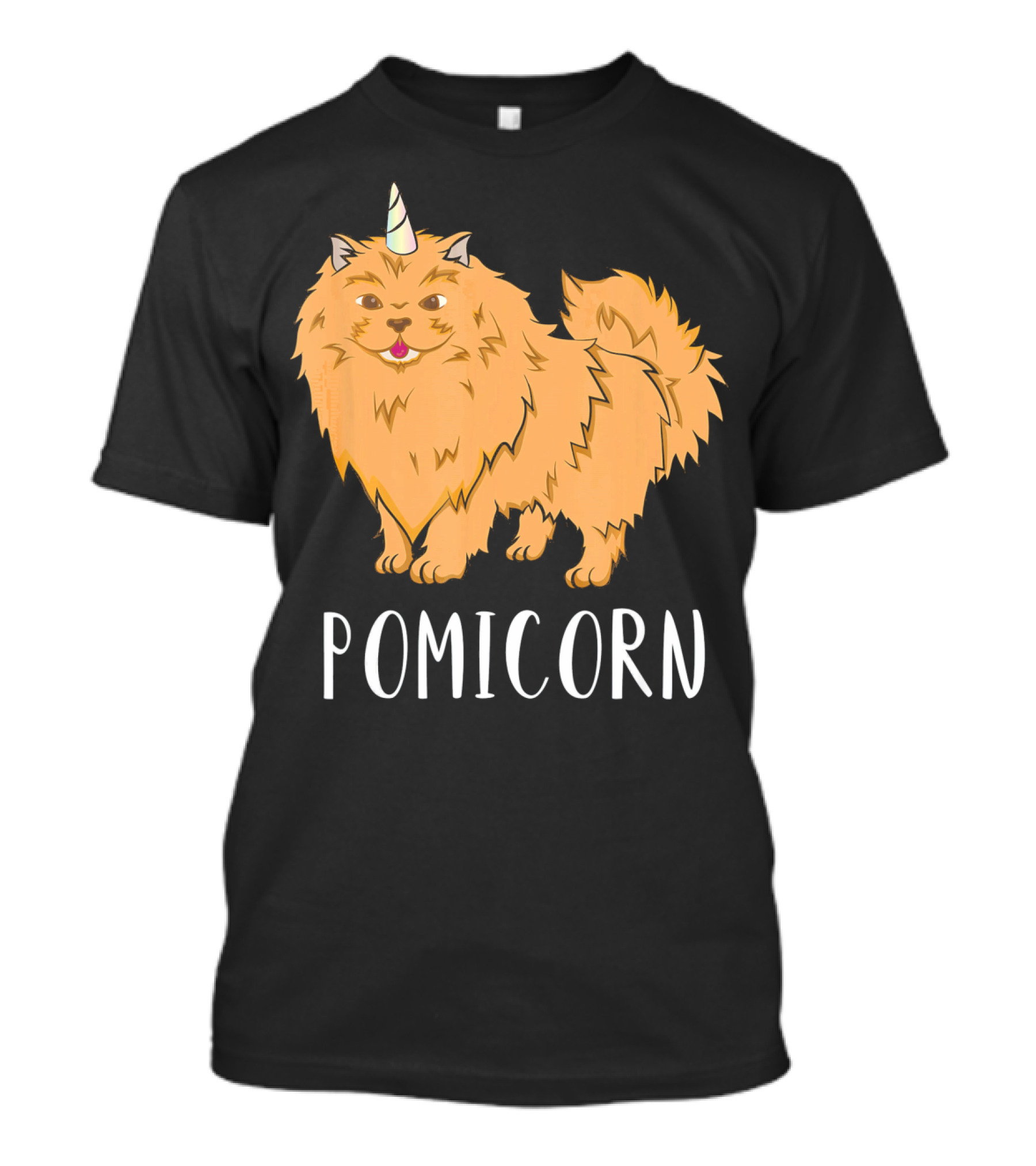 Pomicorn Unicorn Funny Dog Pomer Pomeranian Unicorn T-Shirt