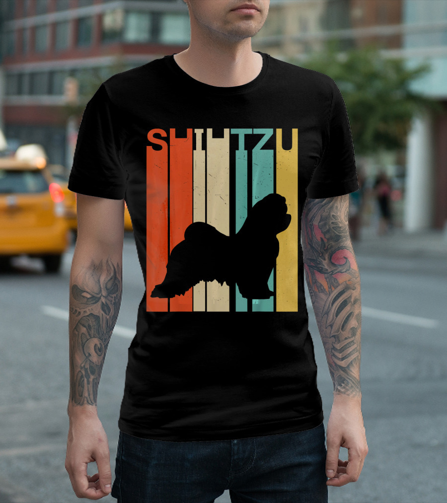 Shih Tzu Retro Vintage T-Shirt