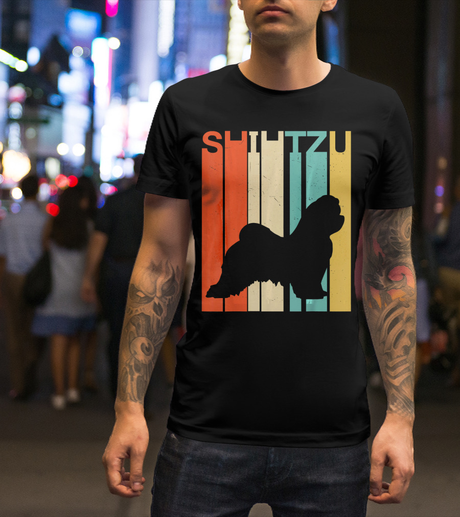 Shih Tzu Retro Vintage T-Shirt