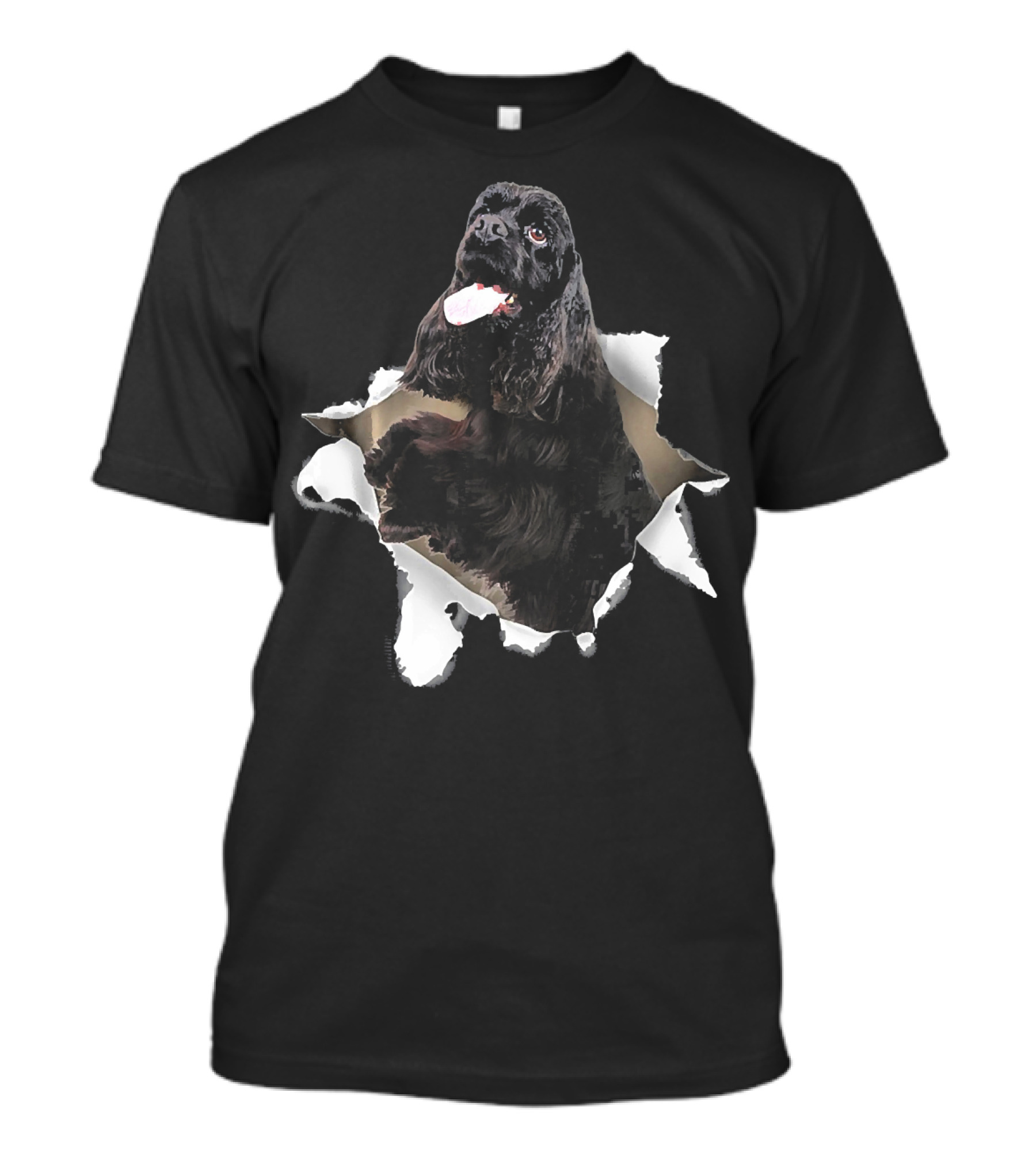 American Cocker Spaniel Torn T-Shirt