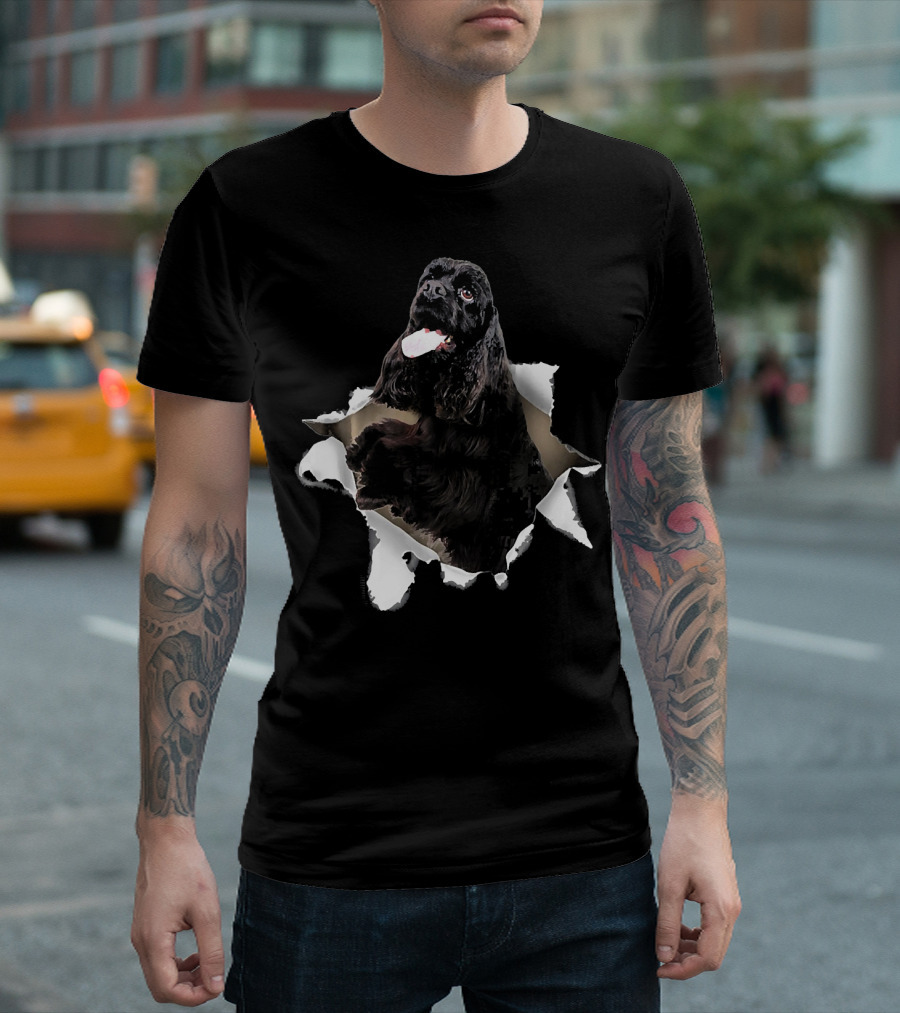 American Cocker Spaniel Torn T-Shirt