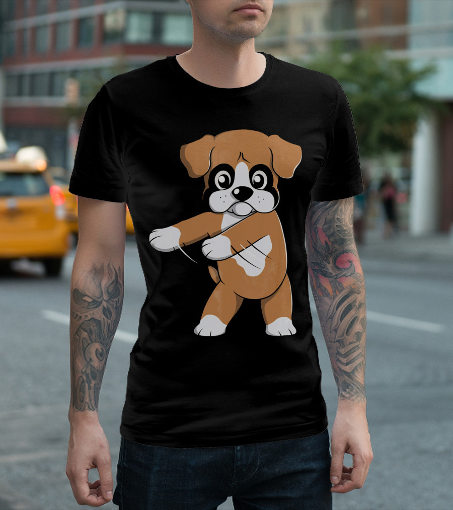 Boxer Dog Flossing Dance Move Floss T-Shirt