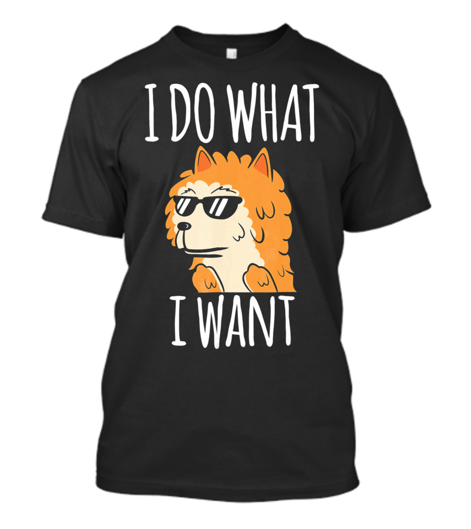 Pomeranian I Do What I Want Sunglasses Cool Dog T-Shirt