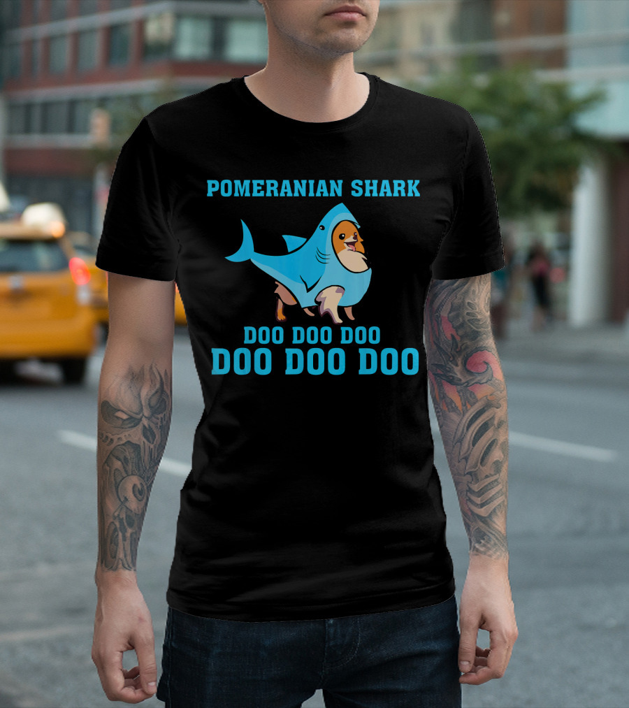Pomeranian Shark Doo Doo Doo Doo Doo Doo T-Shirt