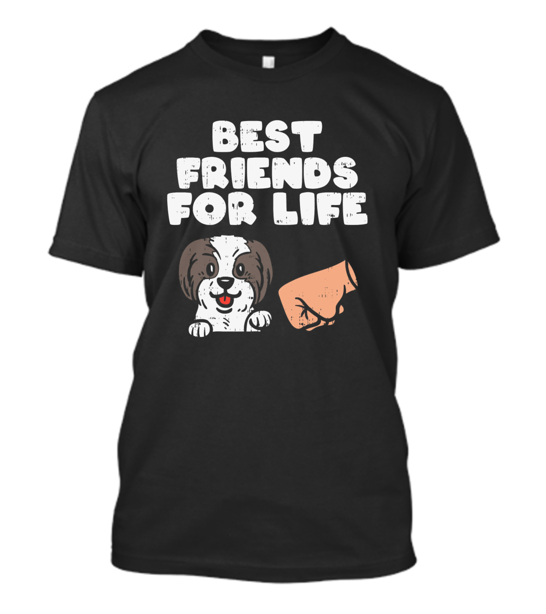 Best Friends For Life Shih Tzu Fist Bump T-Shirt