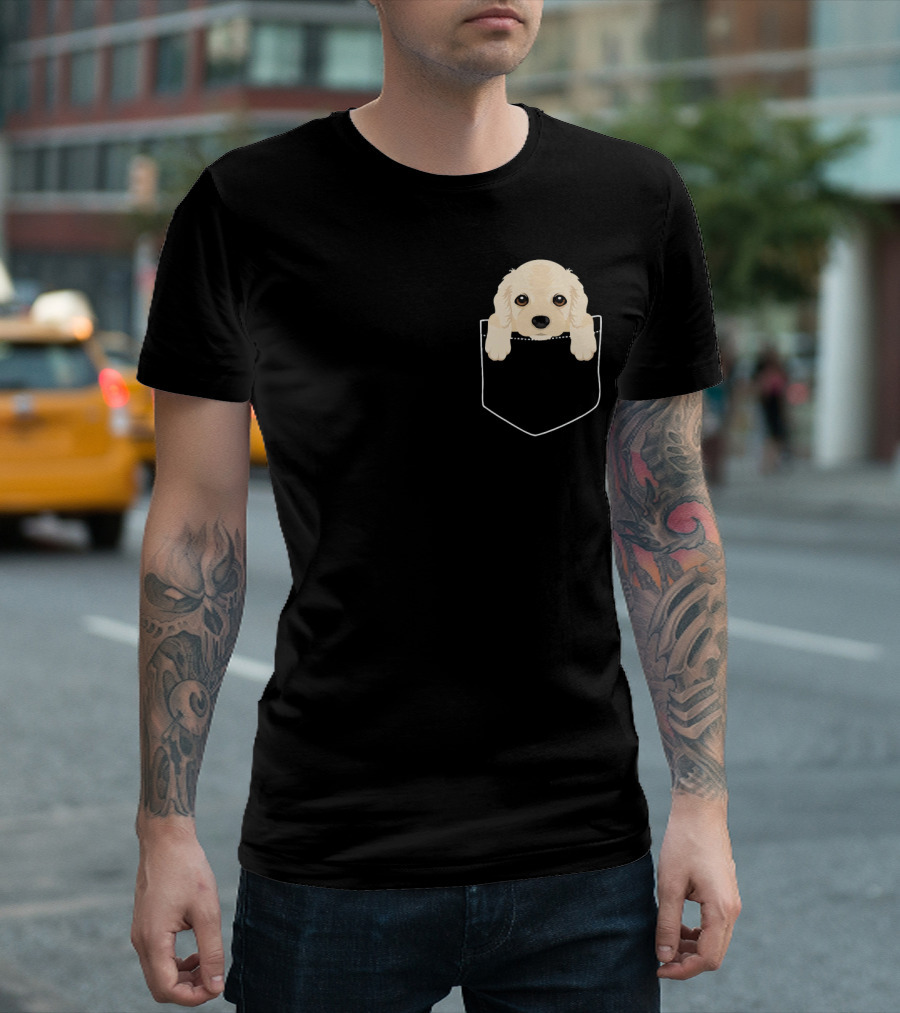 Pocket Cocker Spaniel Puppy Black Shirt Pawfect Dog Lovers Cute Novelty Fashion T-Shirt