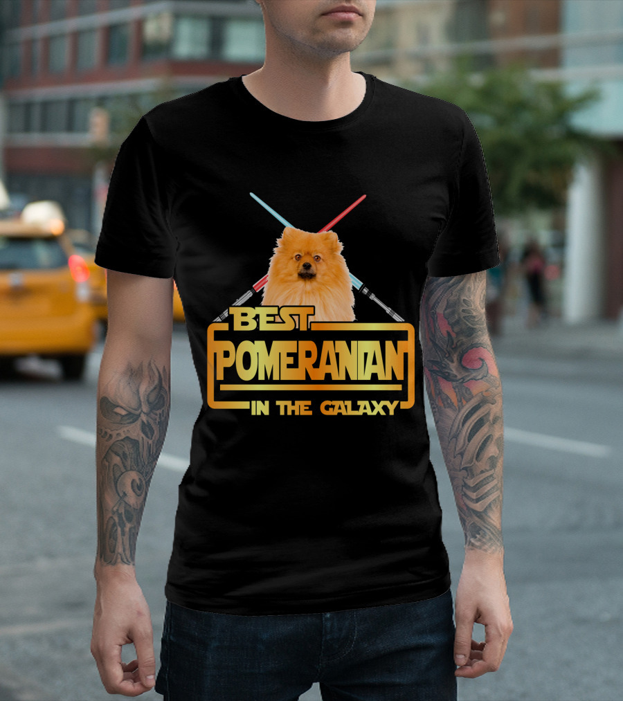 Best Pomeranian In The Galaxy Lightsabers T-Shirt