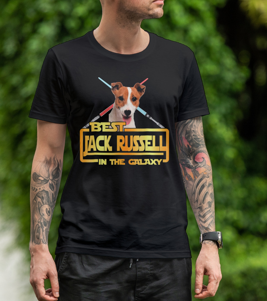 Best Jack Russell In The Galaxy With Lightsabers T-Shirt