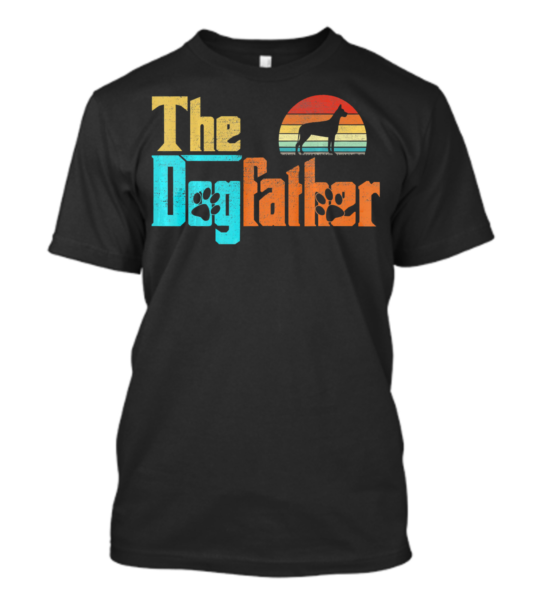 The Dogfather Great Dane Vintage Fun T-Shirt