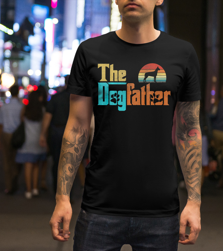 The Dogfather Great Dane Vintage Fun T-Shirt