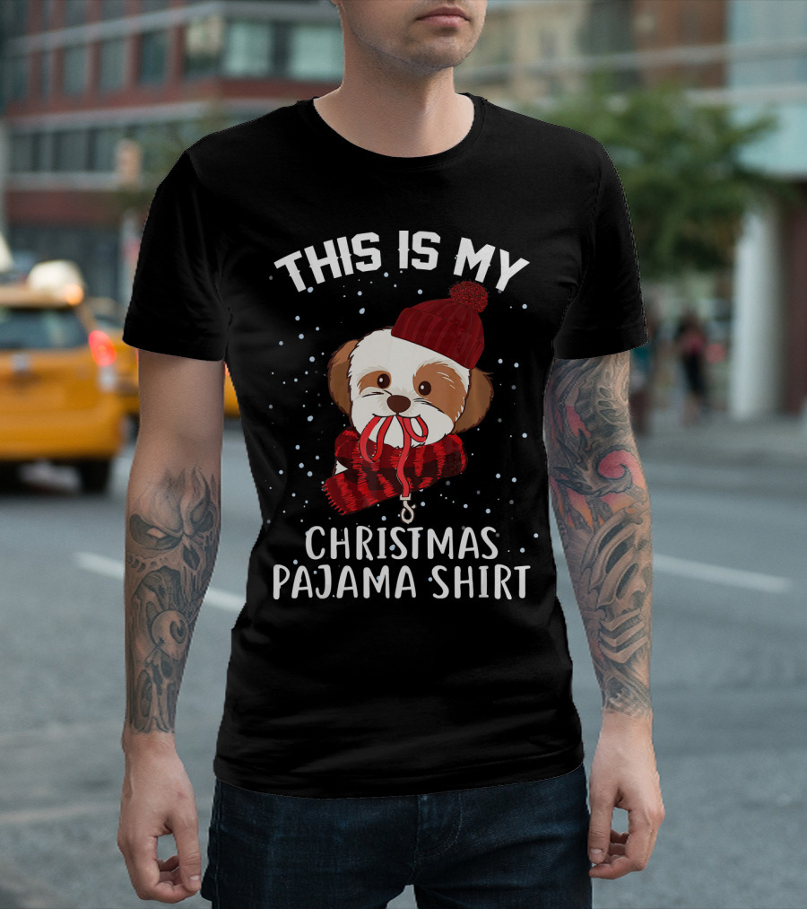 THIS IS MY CHRISTMAS PAJAMA SHIRT SHIH TZU T-Shirt