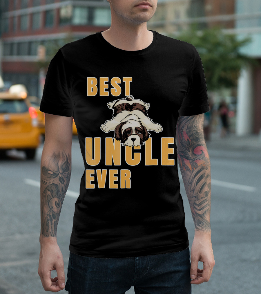 Best Uncle Ever Shih Tzu Dog T-Shirt