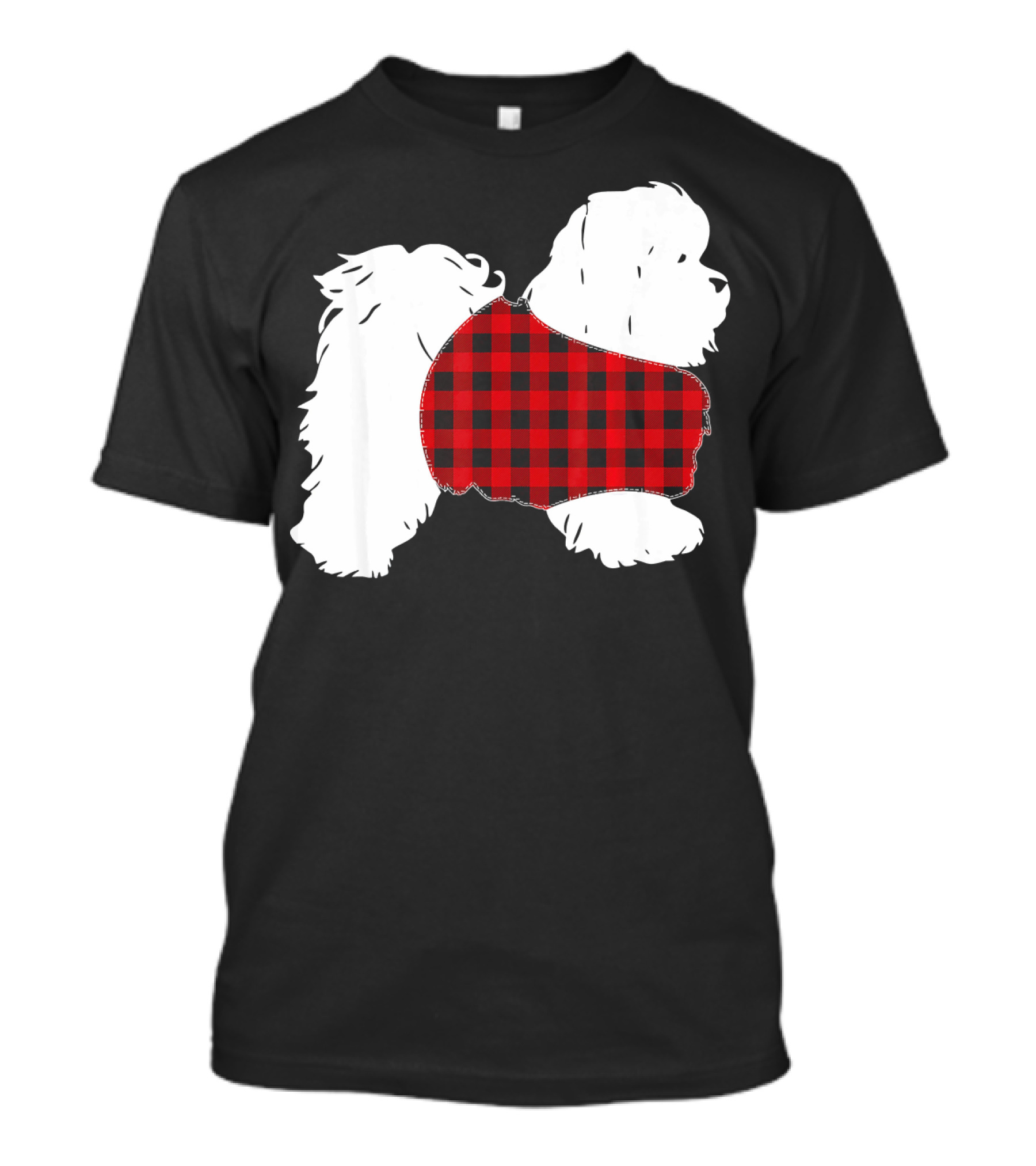 SHIH TZU Lover Dog Plaid T-Shirt
