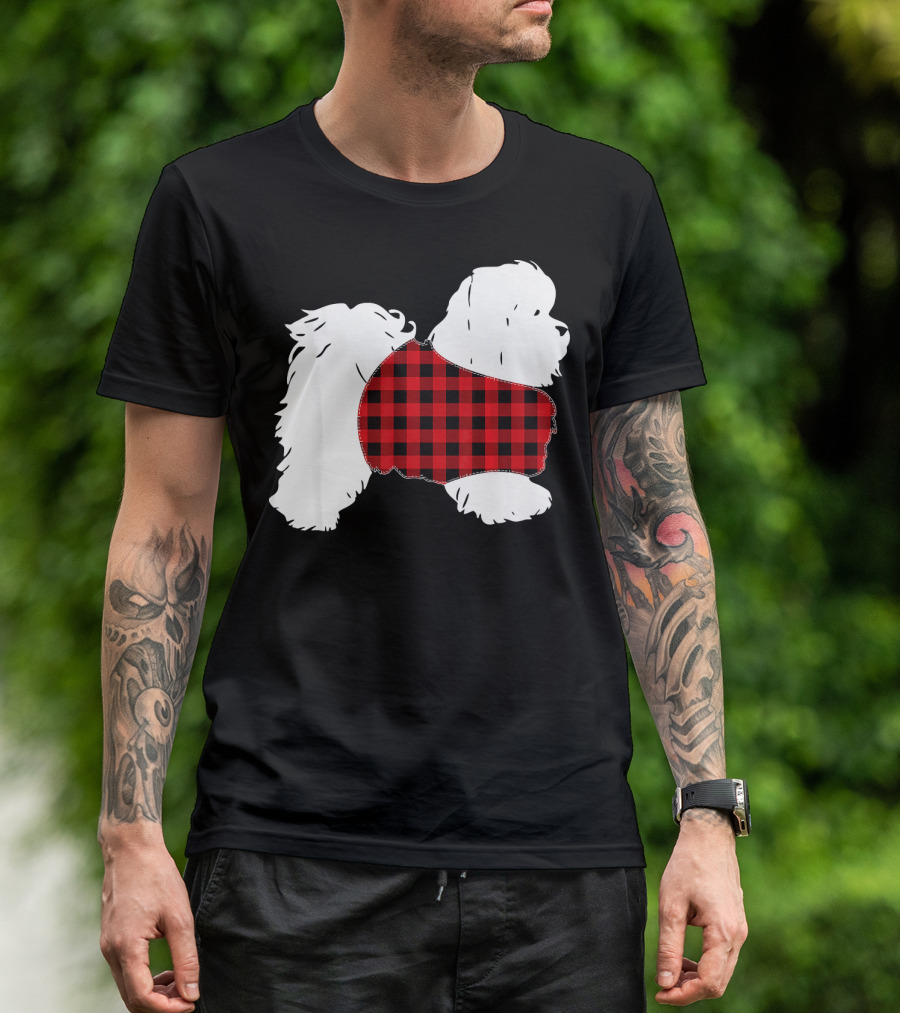SHIH TZU Lover Dog Plaid T-Shirt