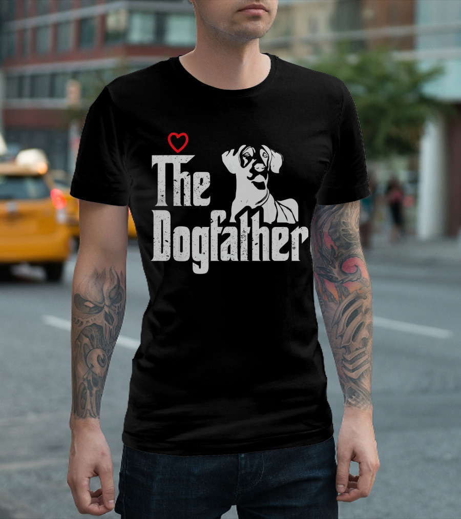 The Dogfather Great Dane Heart T-Shirt