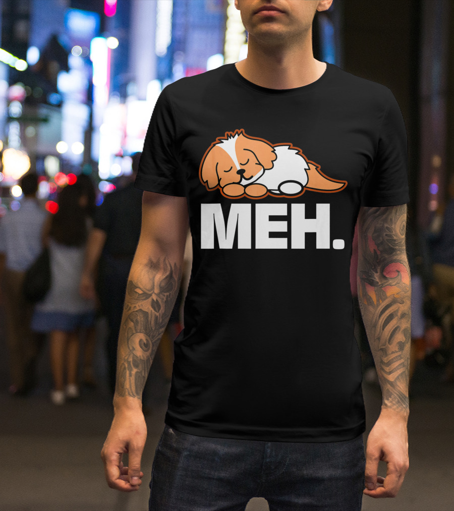 Shih Tzu Dog Meh Animal Pet Owner Meme T-Shirt