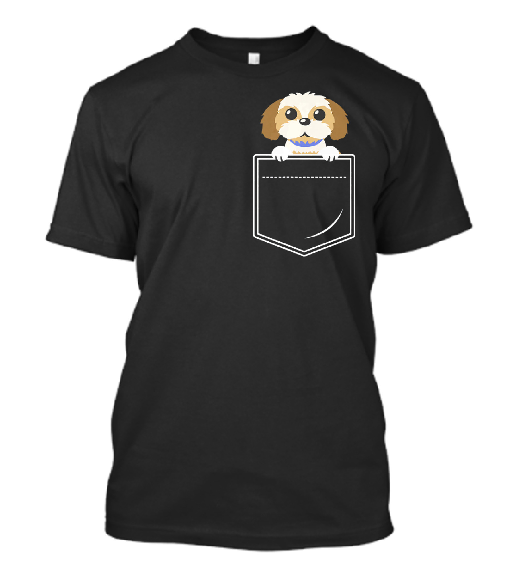 Shih Tzu In Pocket Tees Shih Tzu Pocket Pooch T-Shirt