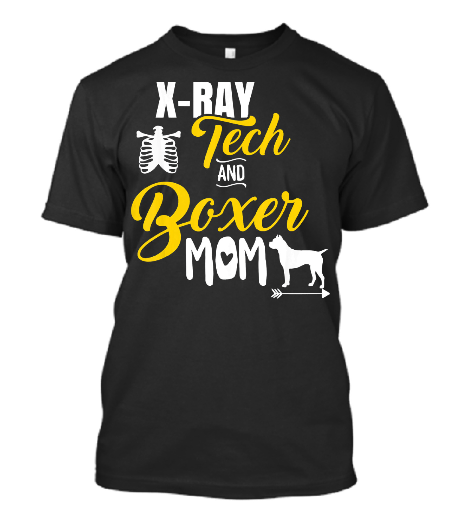 X Ray Tech And Boxer Mom T-Shirt